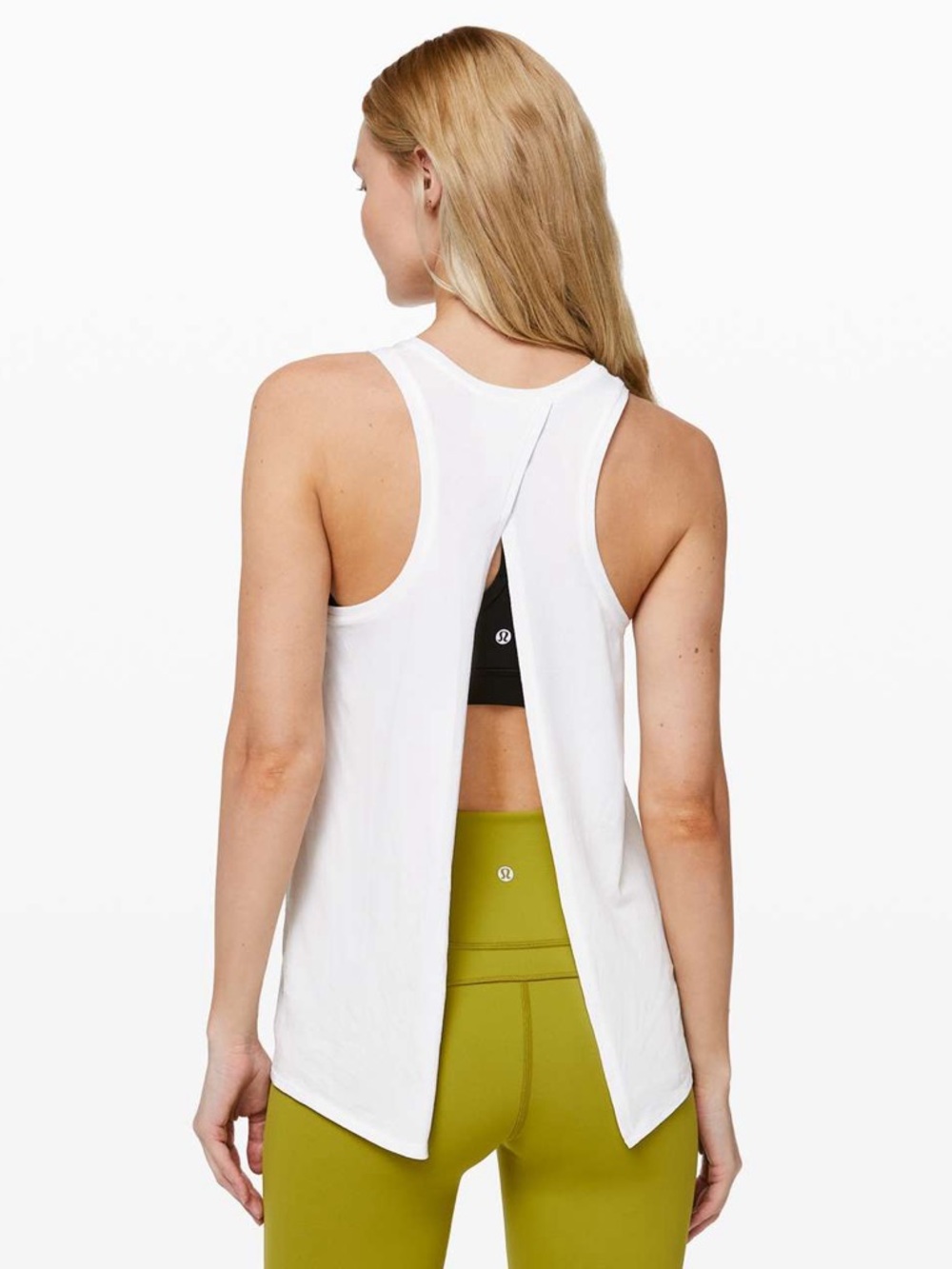 LULULEMON ALL TIED UP TANK WHITE SIZE 6